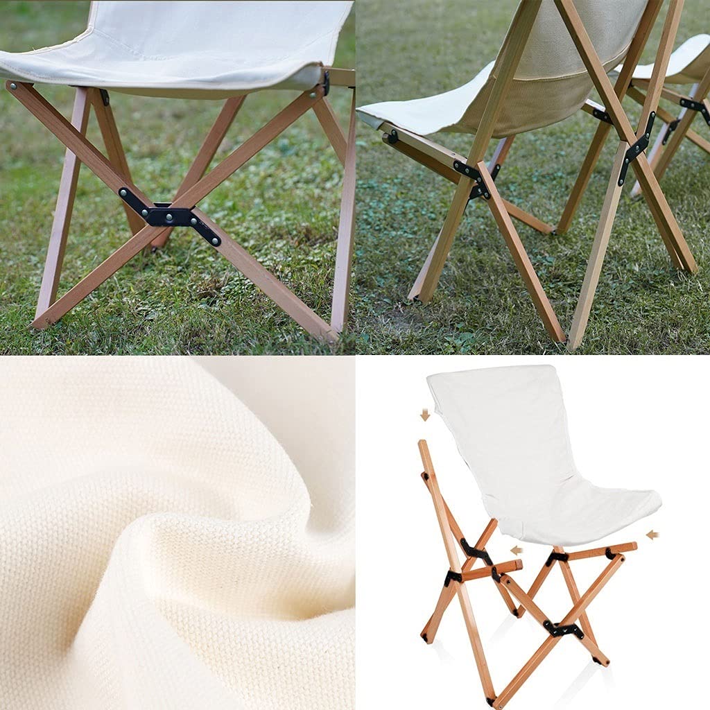 テーブル・チェア・ハンモック CANVAS FOLDING CHAIR Amazon.com: Wooden Folding Chair Portable Camping Chair
